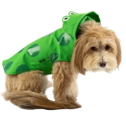 Frog Print Green Raincoat