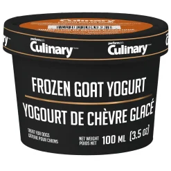 Frozen Goat Yogurt Peanut Butter Swirl Dog Treat