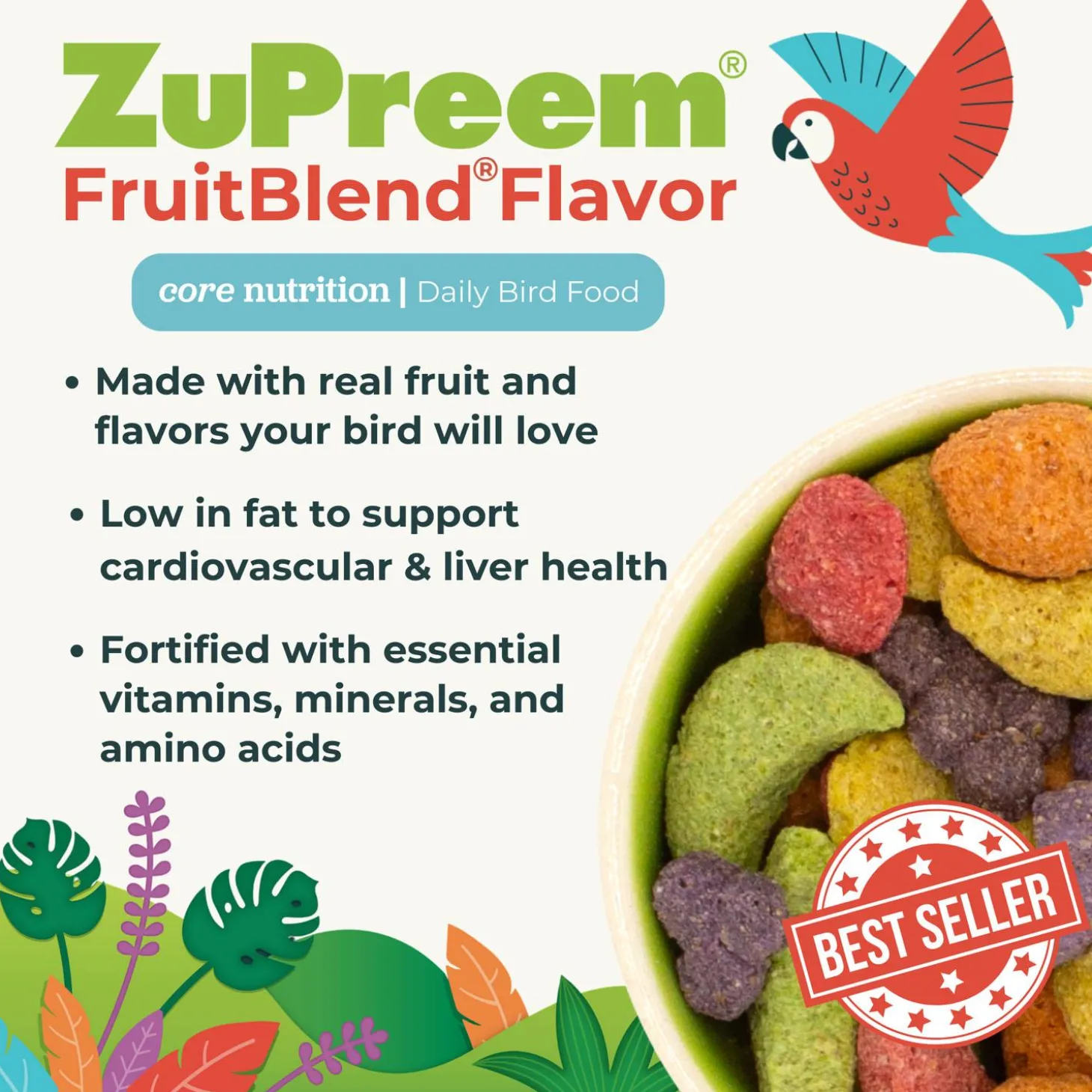 FruitBlend Flavour Large Bird Food