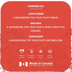 Functional Fungi Weight Management & Heart Health Support Cranberry Dog Treats