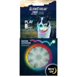GlowStreak Disc-O LED Ball Dog Toy