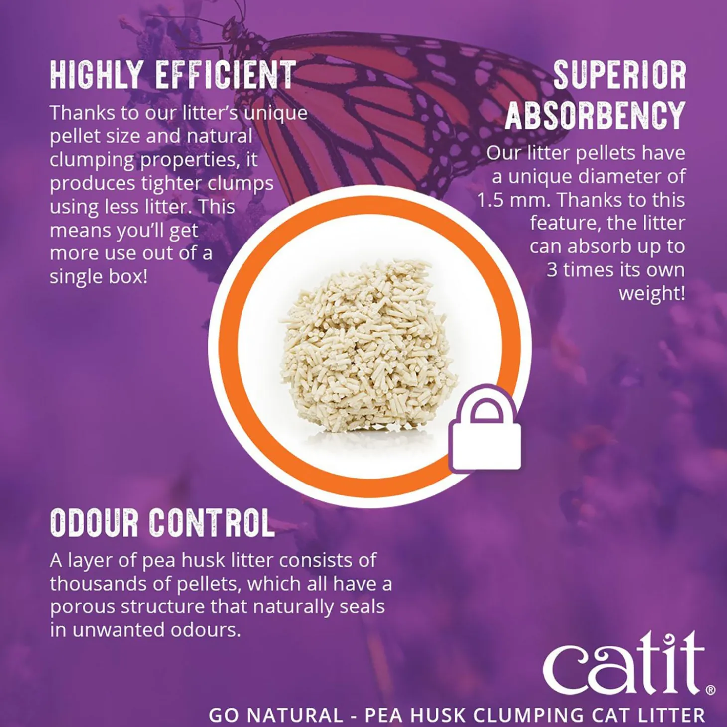 Go Natural Lavender-Scented Clumping Cat Litter