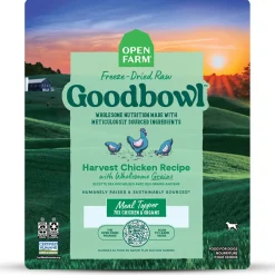 Goodbowl Freeze-Dried Raw Harvest Chicken Recipe With Wholesome Grains Adult Dog Food Topper