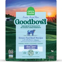Goodbowl Freeze-Dried Raw Grass-Fed Beef Recipe With Wholesome Grains Adult Dog Food Topper