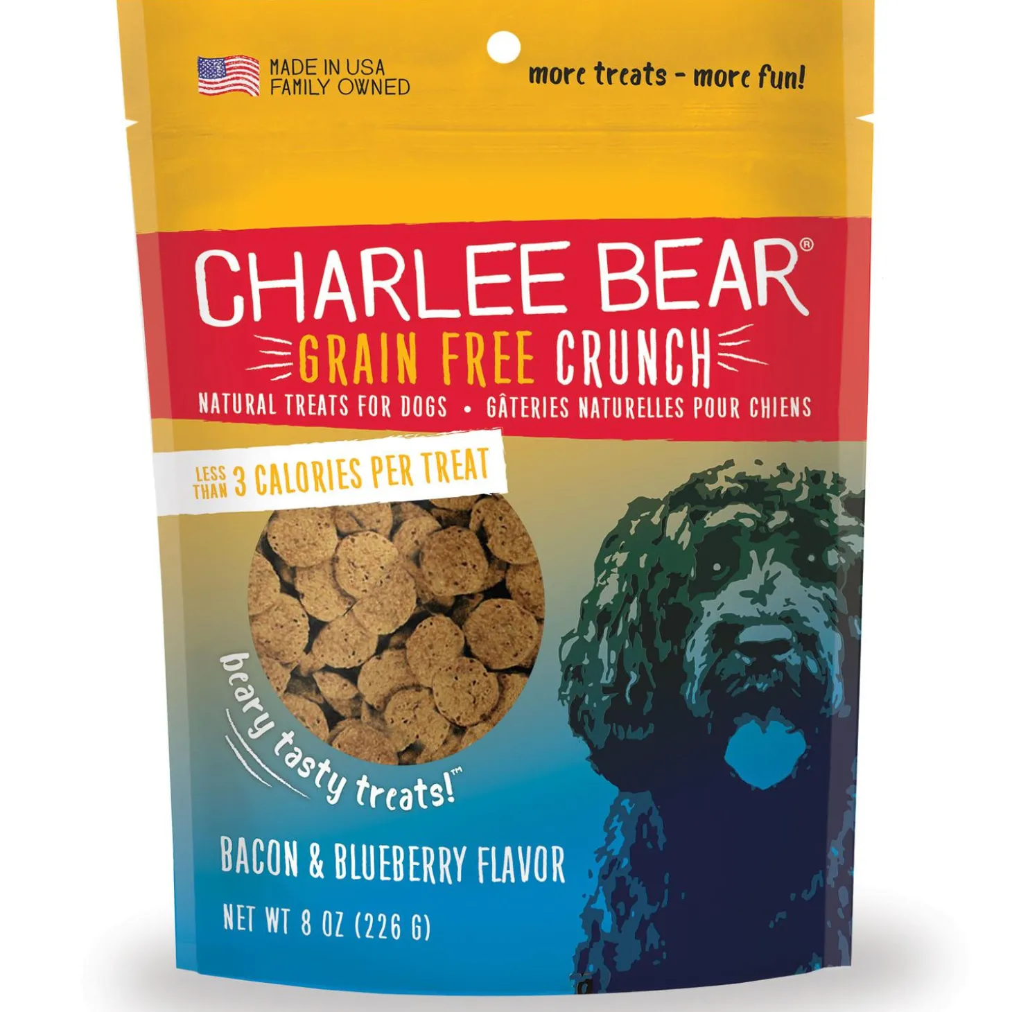 Grain Free Crunch Bacon & Blueberry Flavour Dog Treats