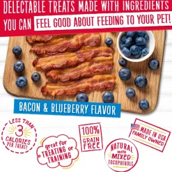 Grain Free Crunch Bacon & Blueberry Flavour Dog Treats