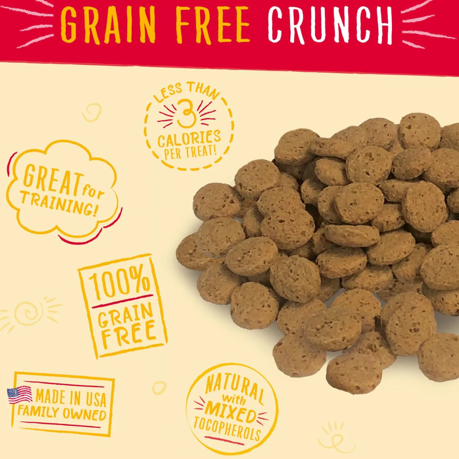 Grain Free Crunch Beef & Cheese Flavour Dog Treats