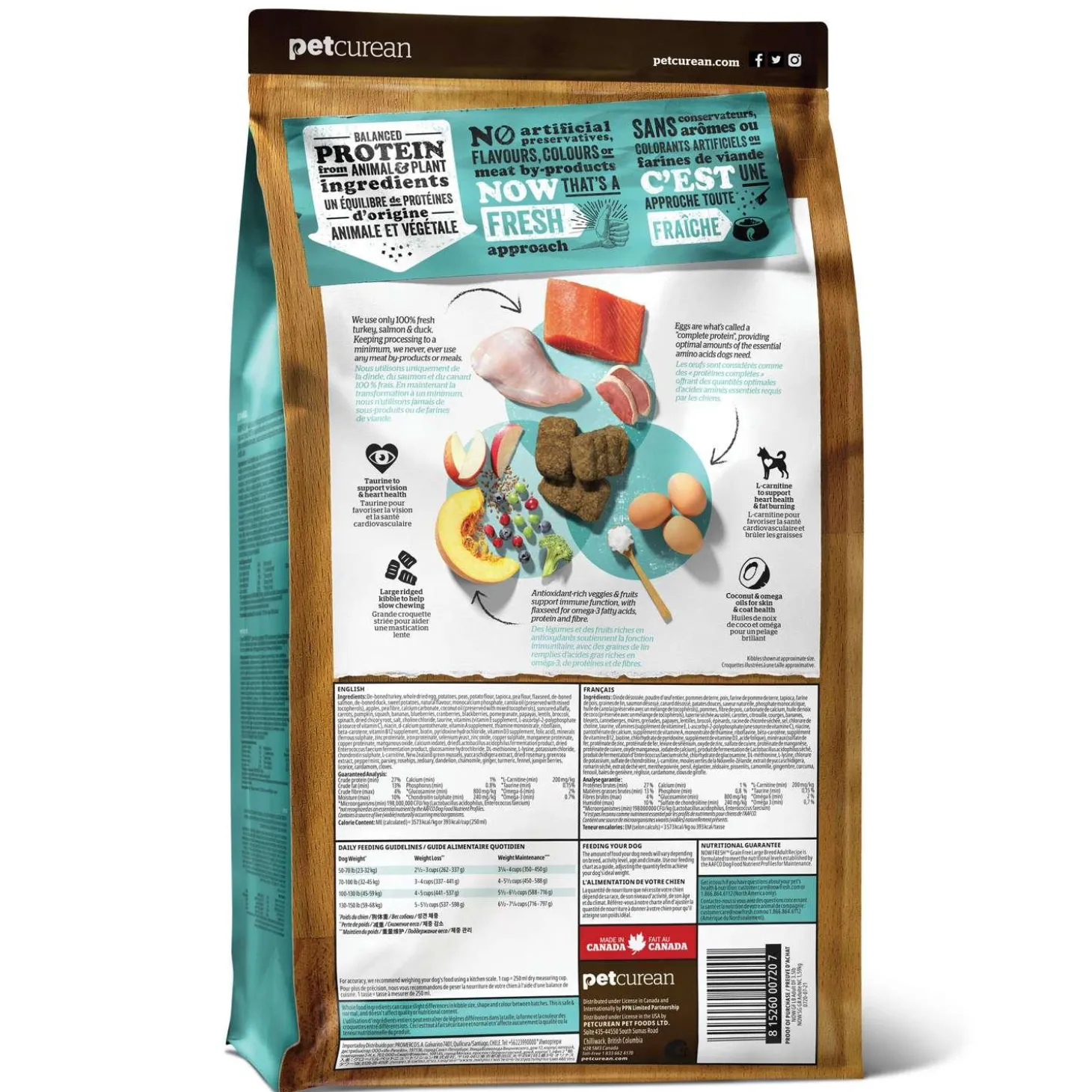 Grain-Free Turkey, Salmon & Duck Recipe Large Breed Adult Dog Food