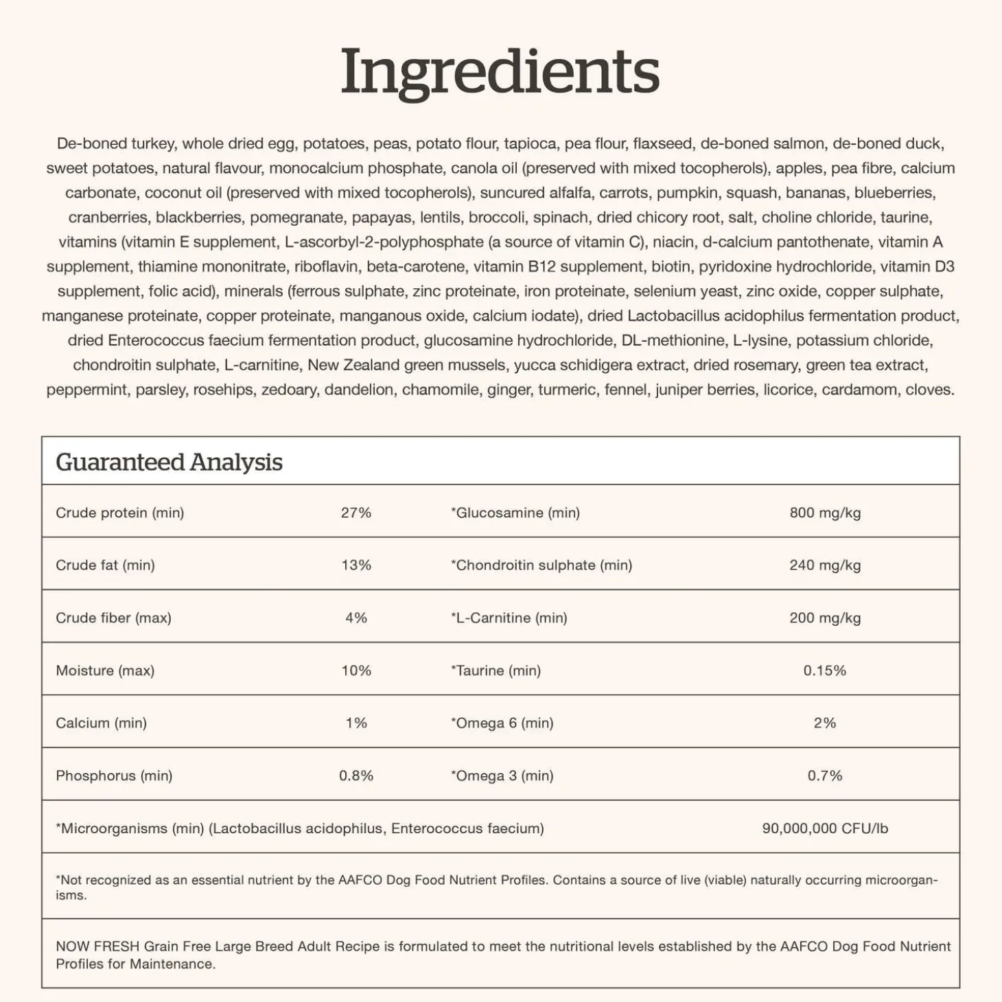 Grain-Free Turkey, Salmon & Duck Recipe Large Breed Adult Dog Food