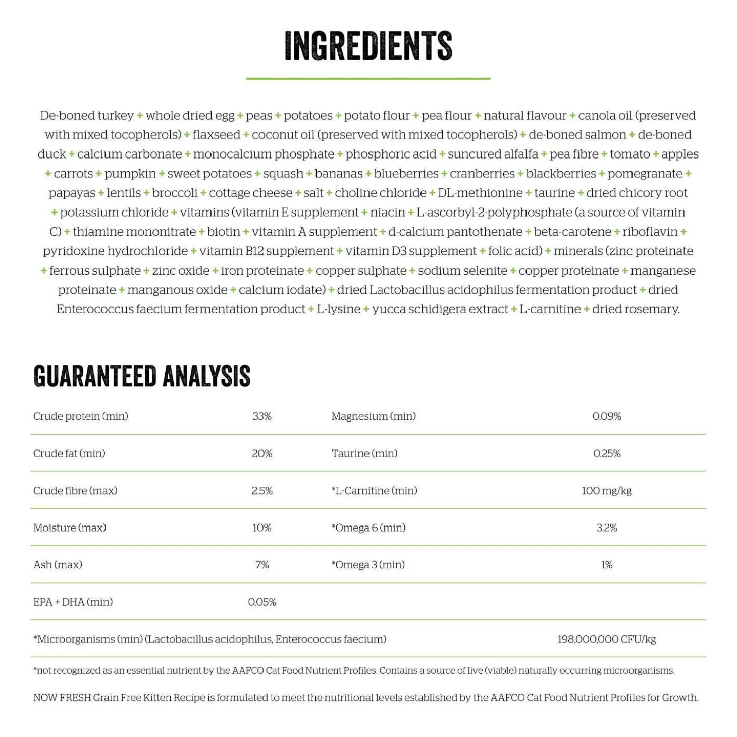 Grain-Free Turkey, Salmon & Duck Recipe Kitten Cat Food