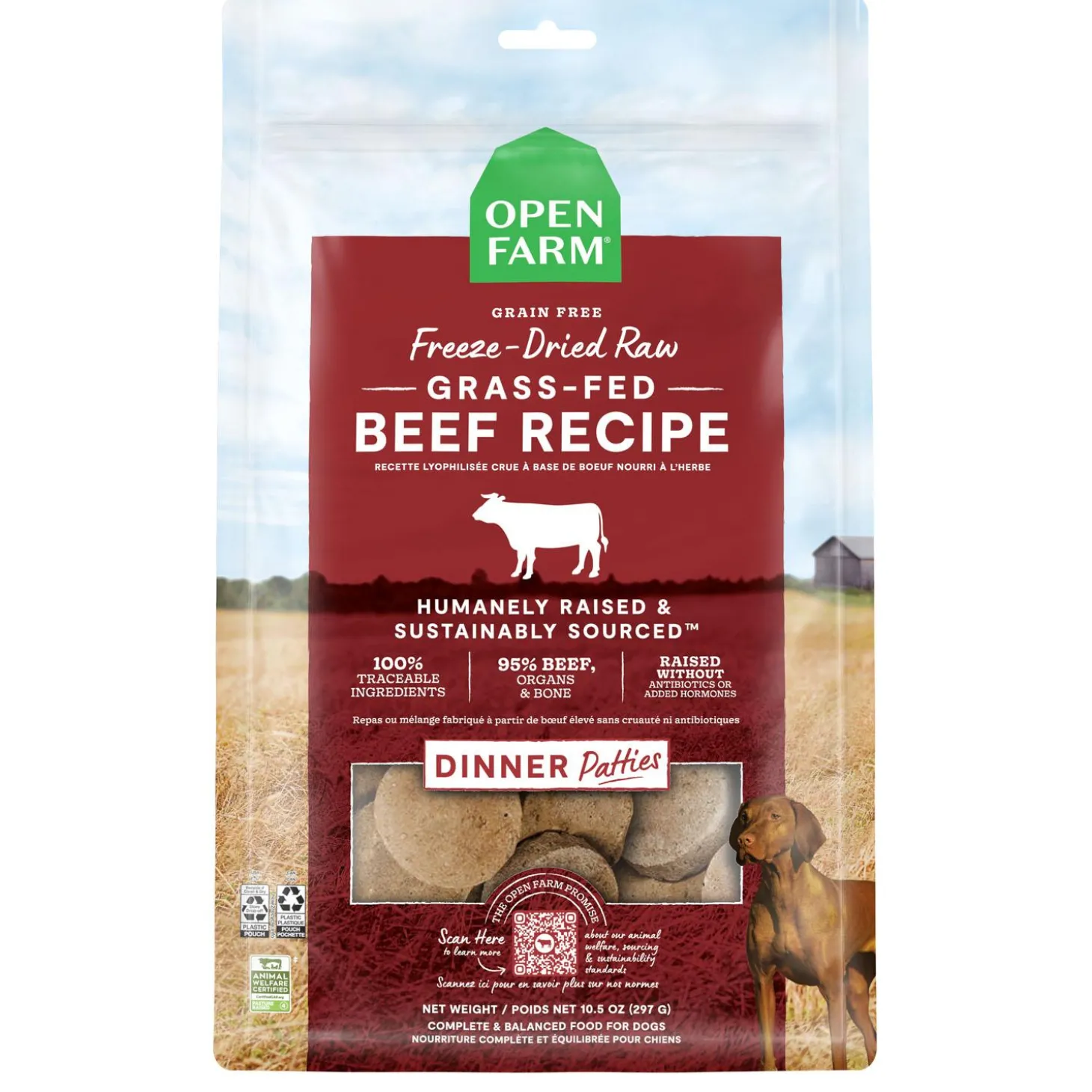Grass Fed Beef Recipe Raw Patties Freeze Dried Dog Food