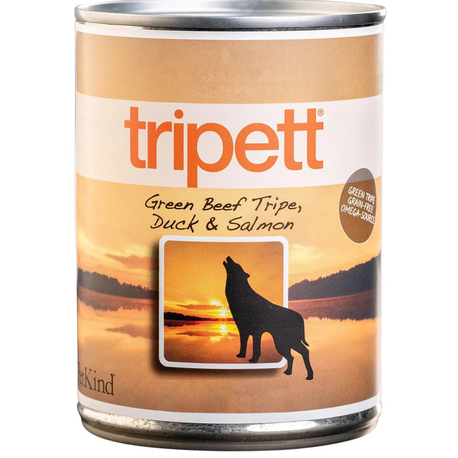 Green Beef Tripe, Duck and Salmon Dog Food