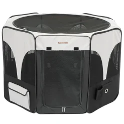 Grey & Black Playpen