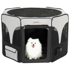 Grey & Black Playpen