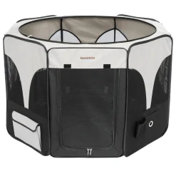 Grey & Black Playpen