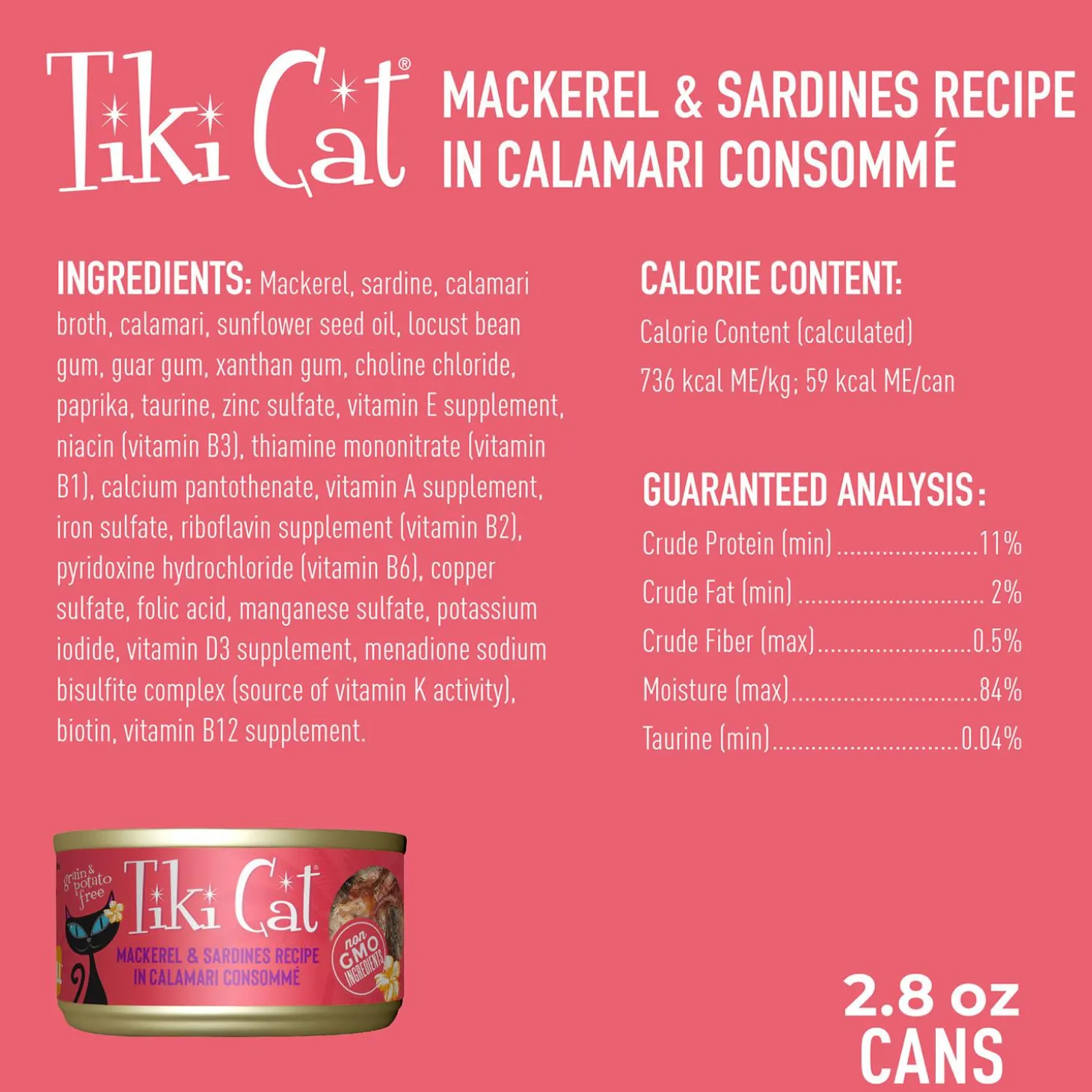 Grill Mackerel & Sardines Recipe in Calamari Consomme Cat Food