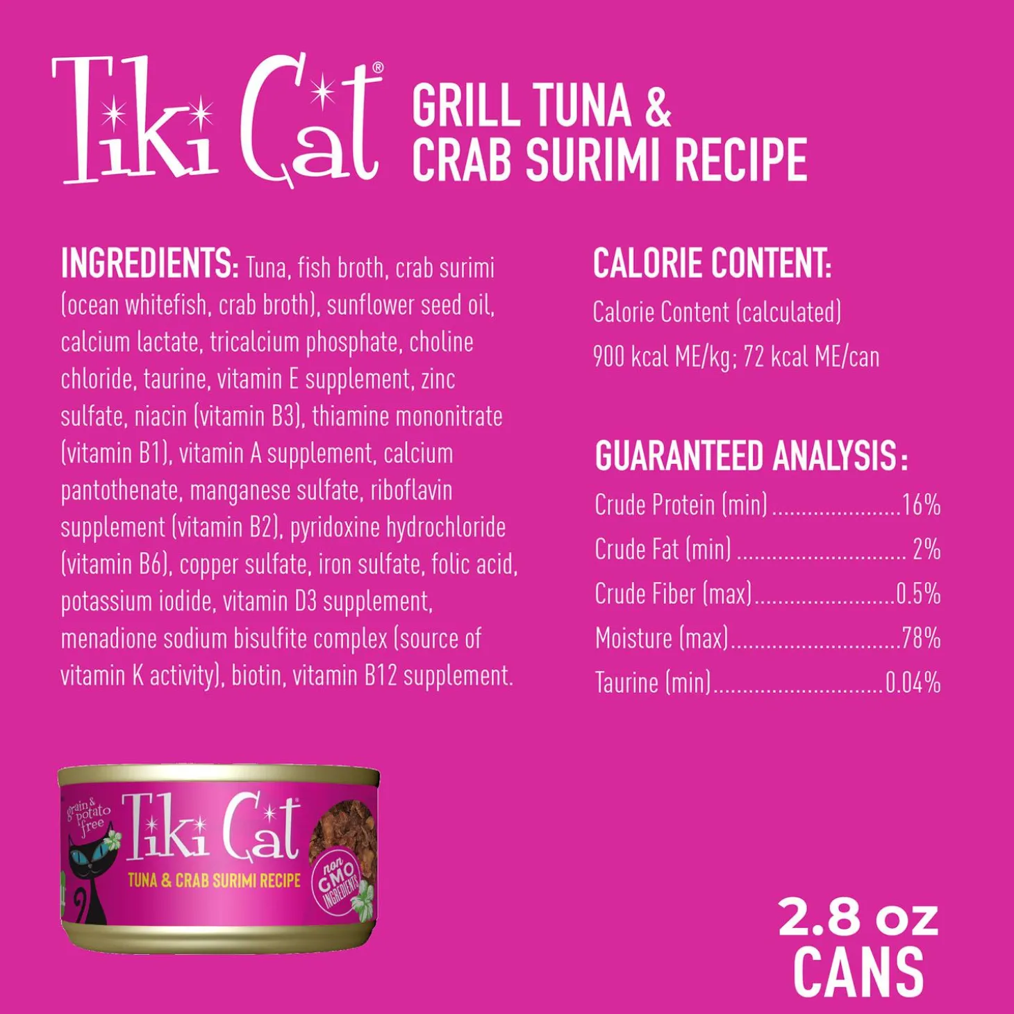 Grill Tuna & Crab Surimi Recipe Cat Food