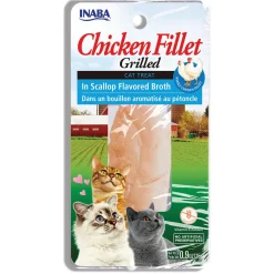 Grilled Chicken Fillet in Scallop Flavoured Broth Cat Treat