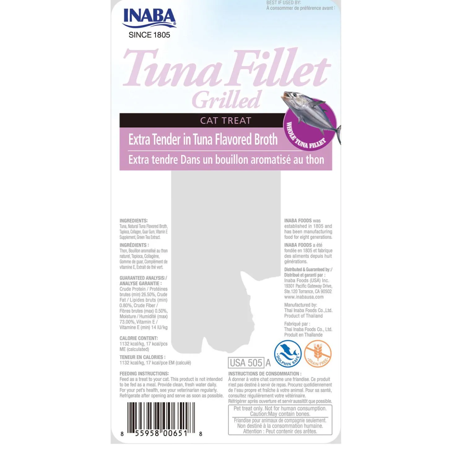 Grilled Tuna Fillet Extra Tender in Tuna Flavoured Broth Cat Treat