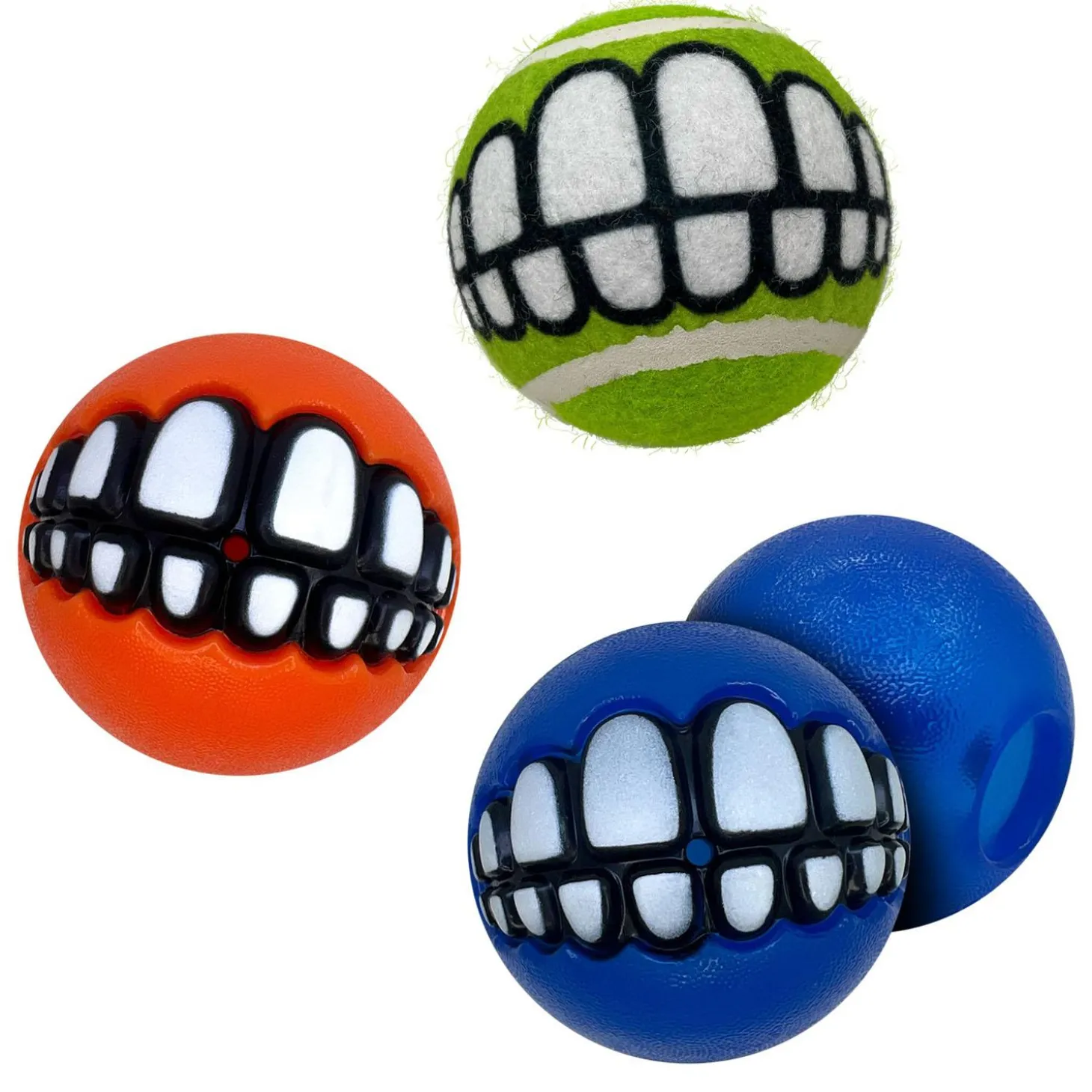 Grinz by Rogz Balls Medium Dog Toys
