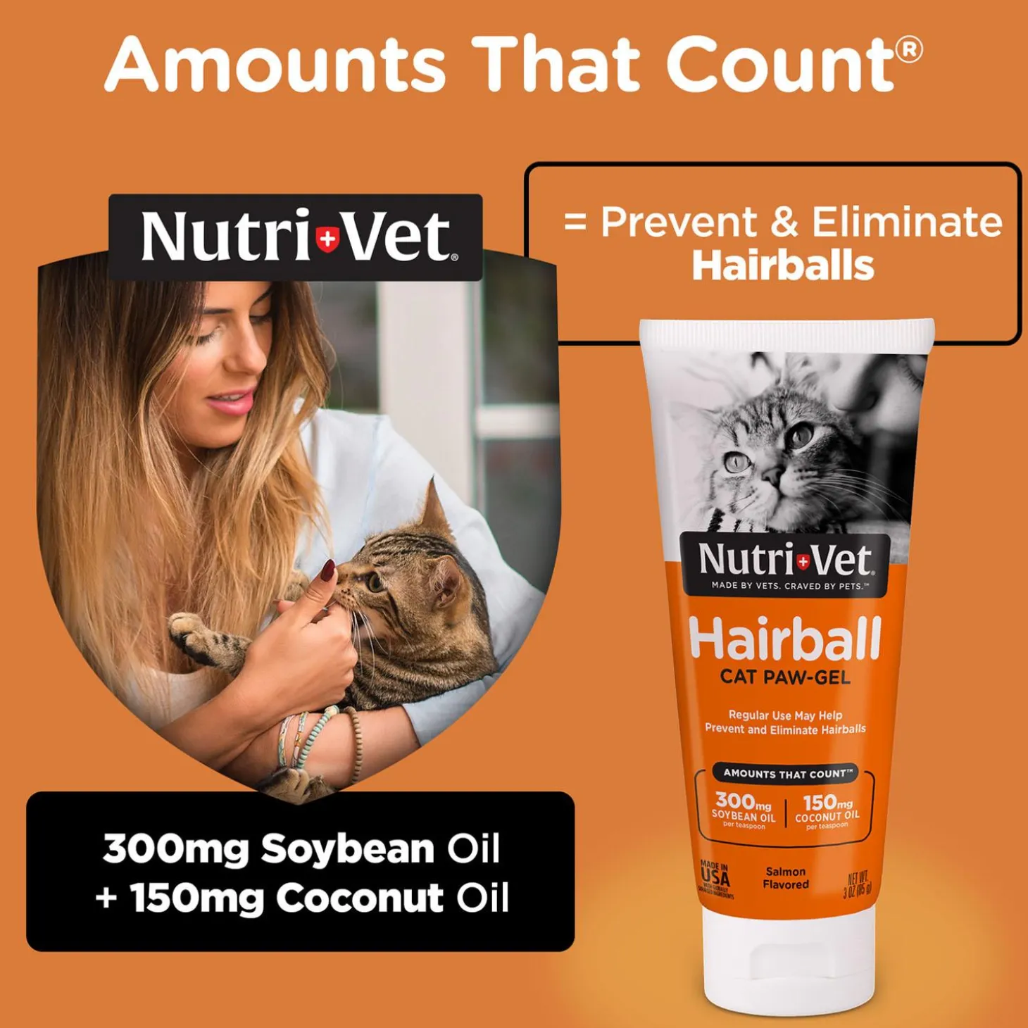 Hairball Salmon Flavoured Cat Paw-Gel