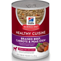 Healthy Cuisine Braised Beef, Carrots & Peas Stew Adult Dog Food