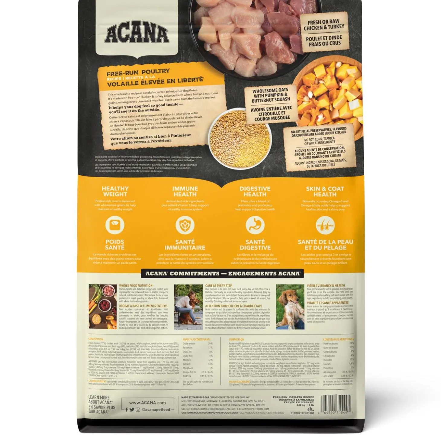 Healthy Grains Free-Run Poultry Recipe Adult Dog Food