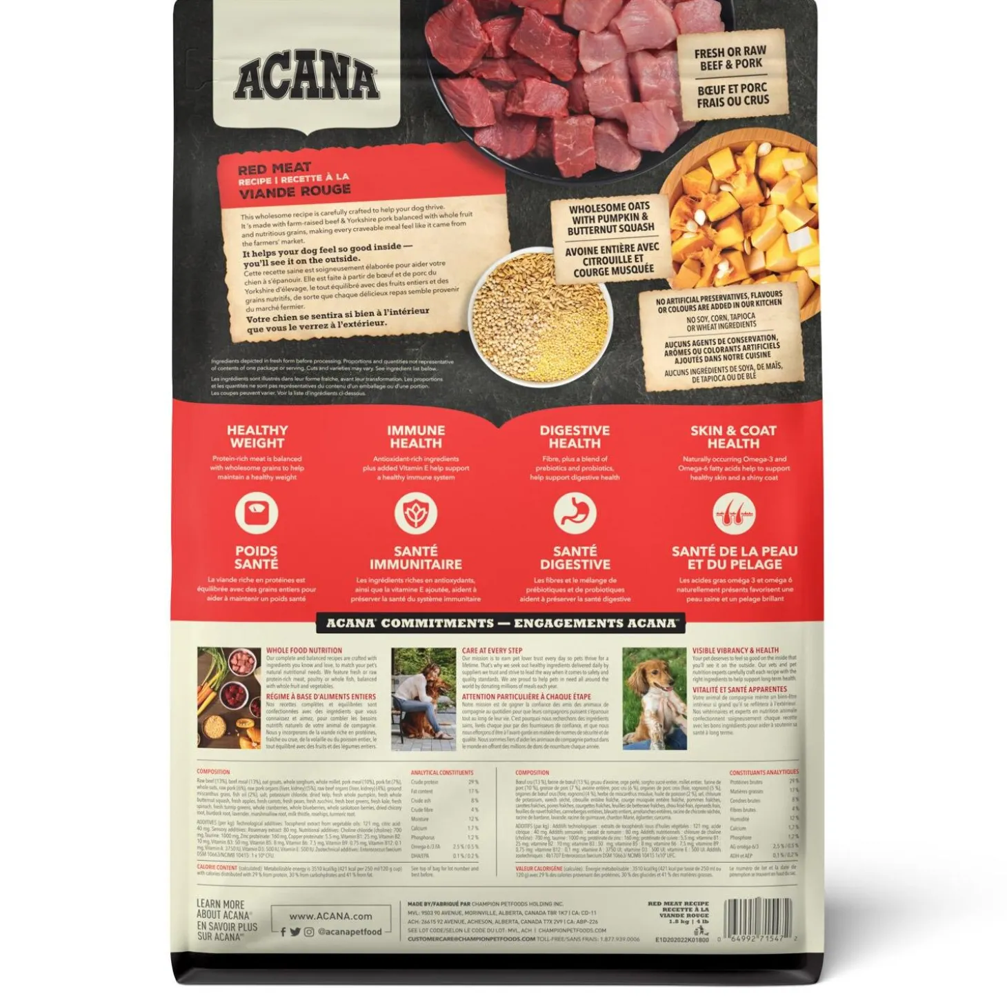 Healthy Grains Red Meat Recipe Adult Dog Food