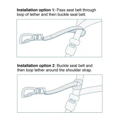 Heavy Duty Swivel Seatbelt Tether for Dogs
