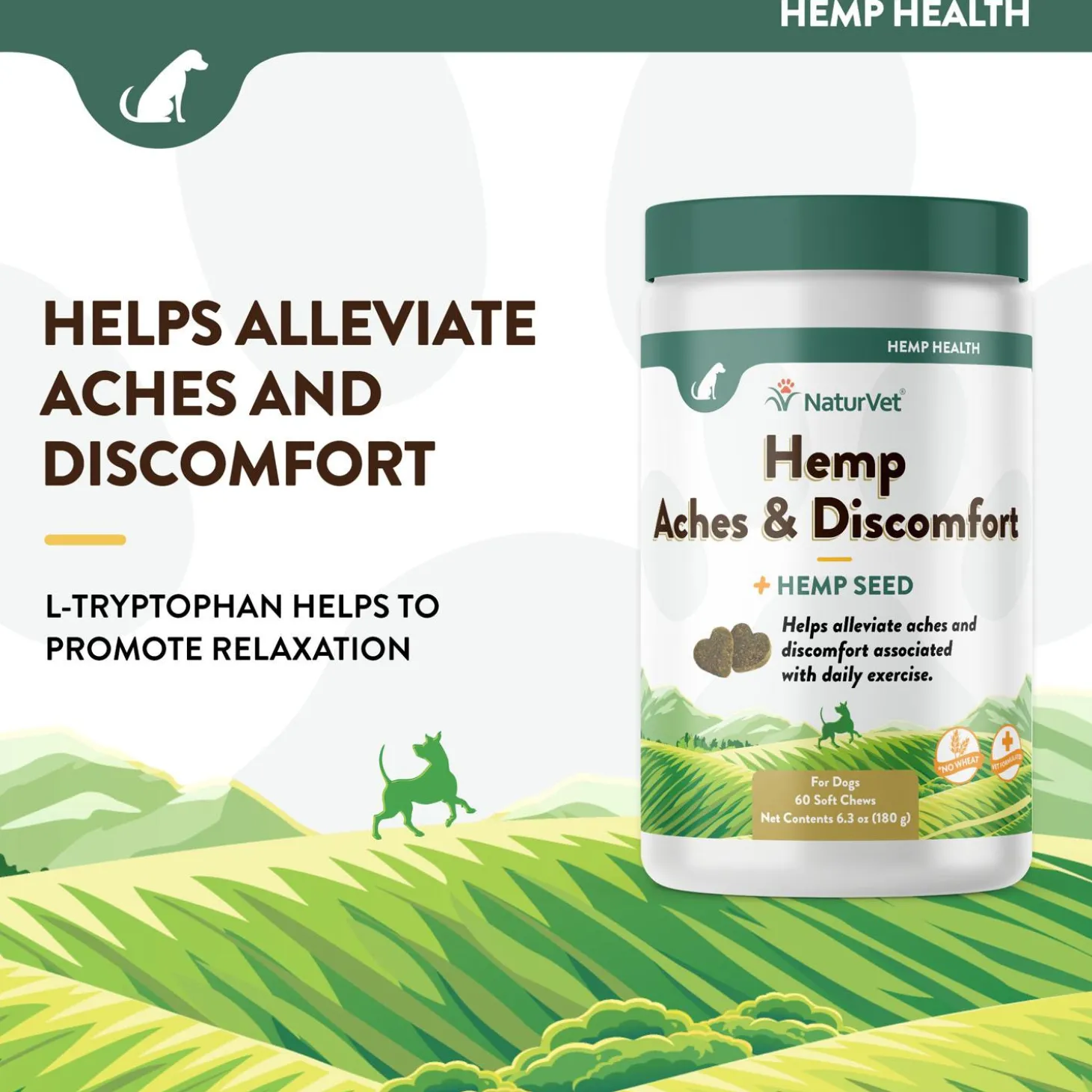 Hemp Aches & Discomfort Soft Dog Chews