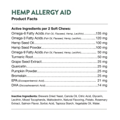 Hemp Allergy Aid Soft Chews for Cats