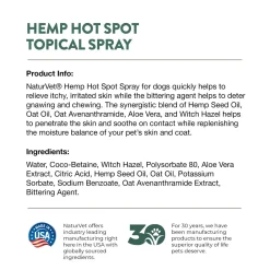 Hemp Hot Spot Aloe Vera Dog Spray