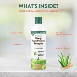 Hemp Hypoallergenic Shampoo for Dogs - Oat & Aloe