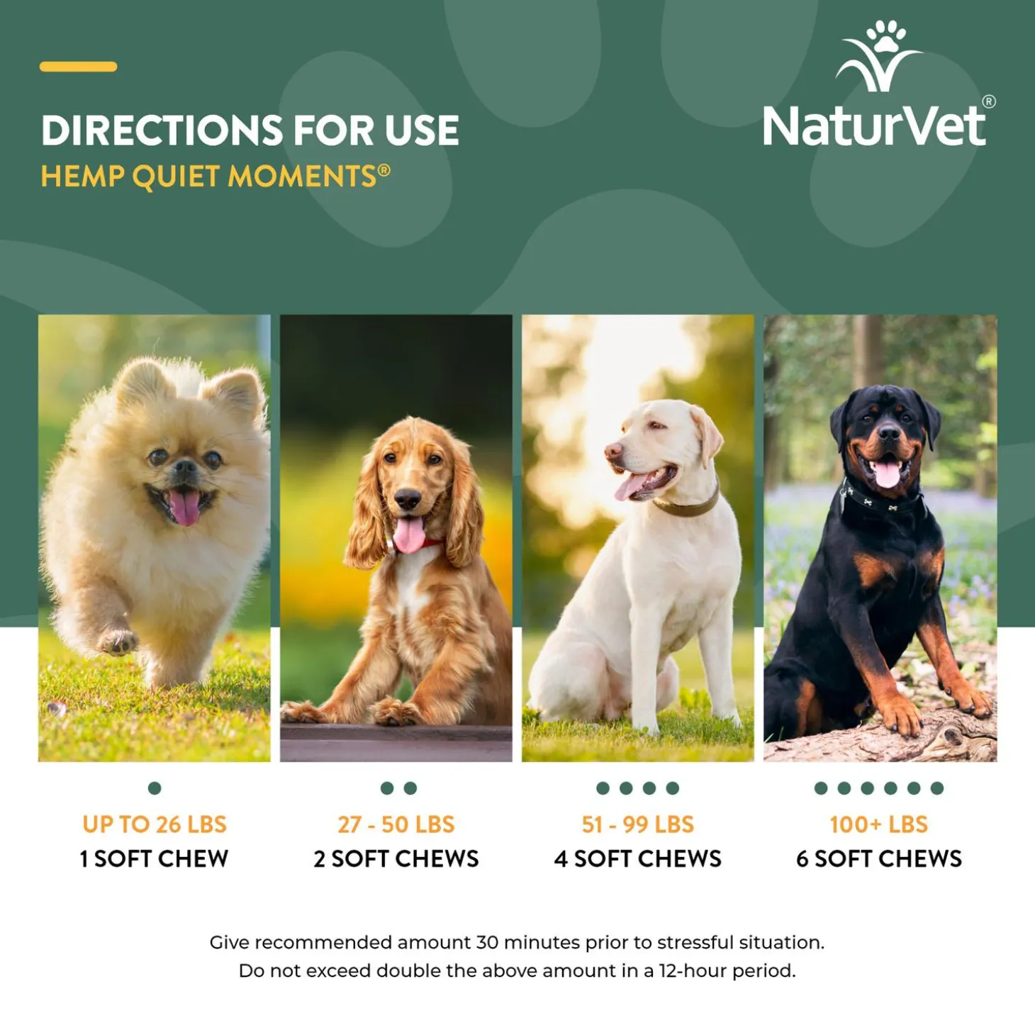 Hemp Quiet Moments Soft Dog Chews