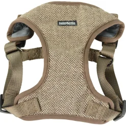 Herringbone Brown Dog Harness