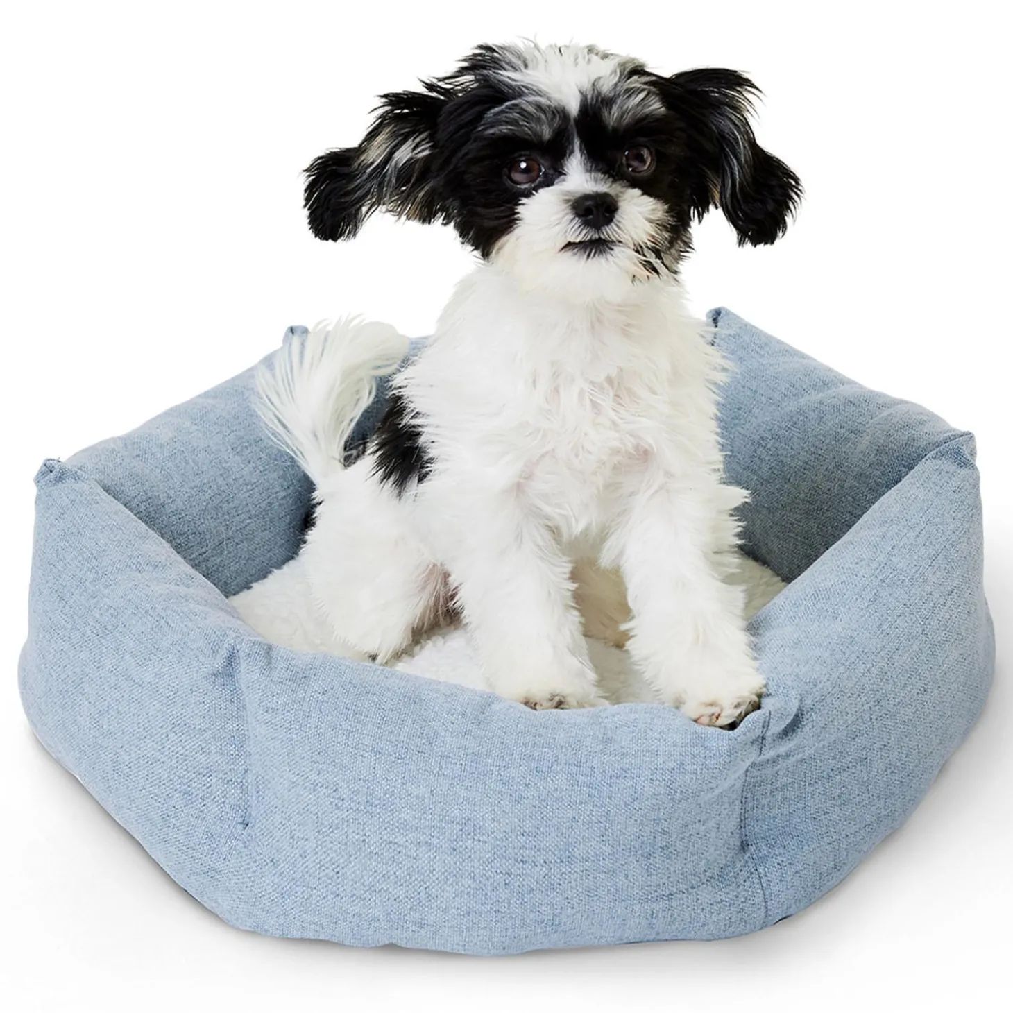 Hexagon Blue Cuddler Bed