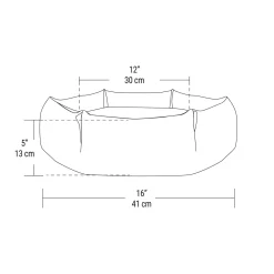 Hexagon Blue Cuddler Bed