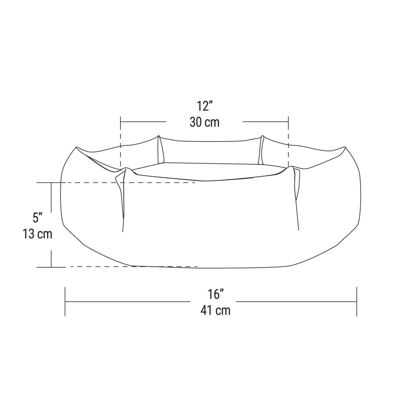 Hexagon Blue Cuddler Bed