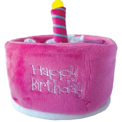 Hide 'n Seek Birthday Cake Snuffle Pink Dog Toy