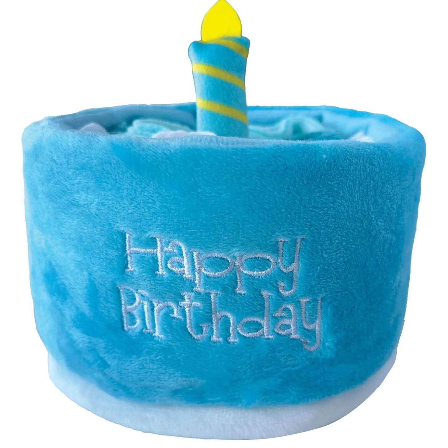 Hide 'n Seek Birthday Cake Snuffle Blue Dog Toy