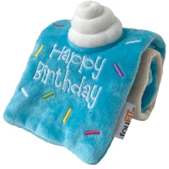 Hide 'n Seek Birthday Roll Cake Blue Dog Toy