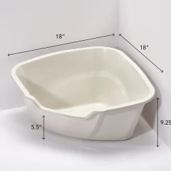 High Corner Beige Litter Pan
