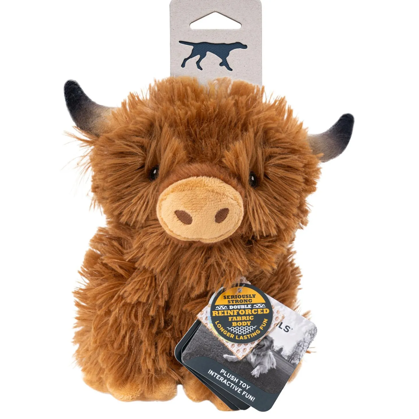 Highland Cow with Squeaker Dog Toy