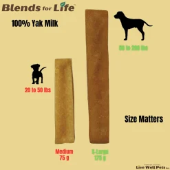 Himalayan Yak Chew Peanut Butter & Honey Infused Dog Treat