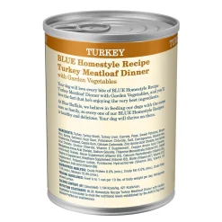 Homestyle Recipe Turkey Meatloaf Dinner with Garden Vegetables Adult Dog Food