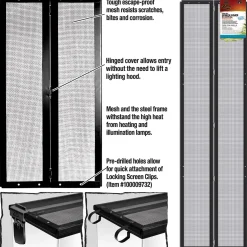 Hood Screen Cover 48x13 Hinged