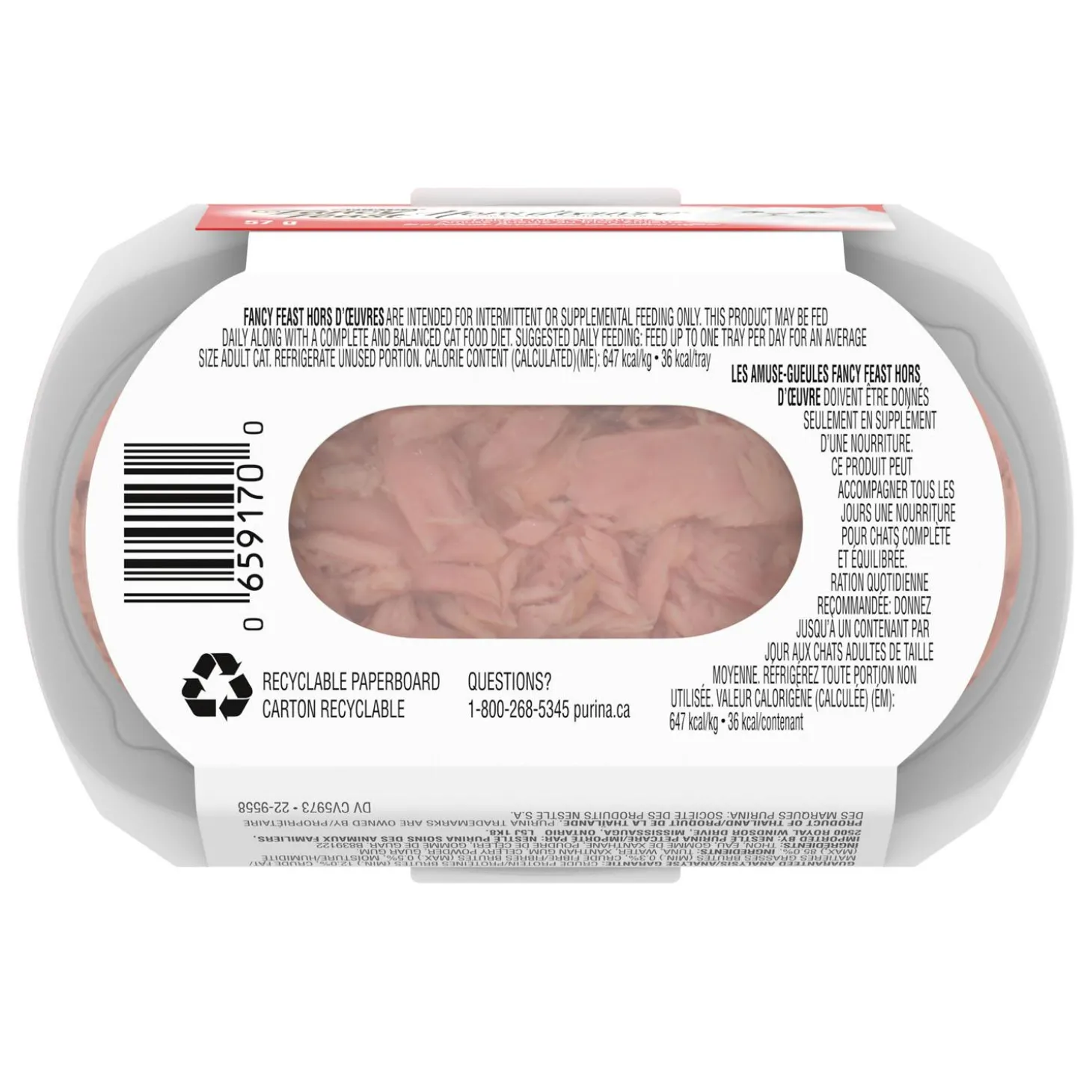 Hors d'Oeuvre Flaked Tuna Appetizer Cat Food Topper