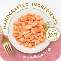 Hors d'Oeuvre Steamed Wild Alaskan Salmon Appetizer Cat Food Topper