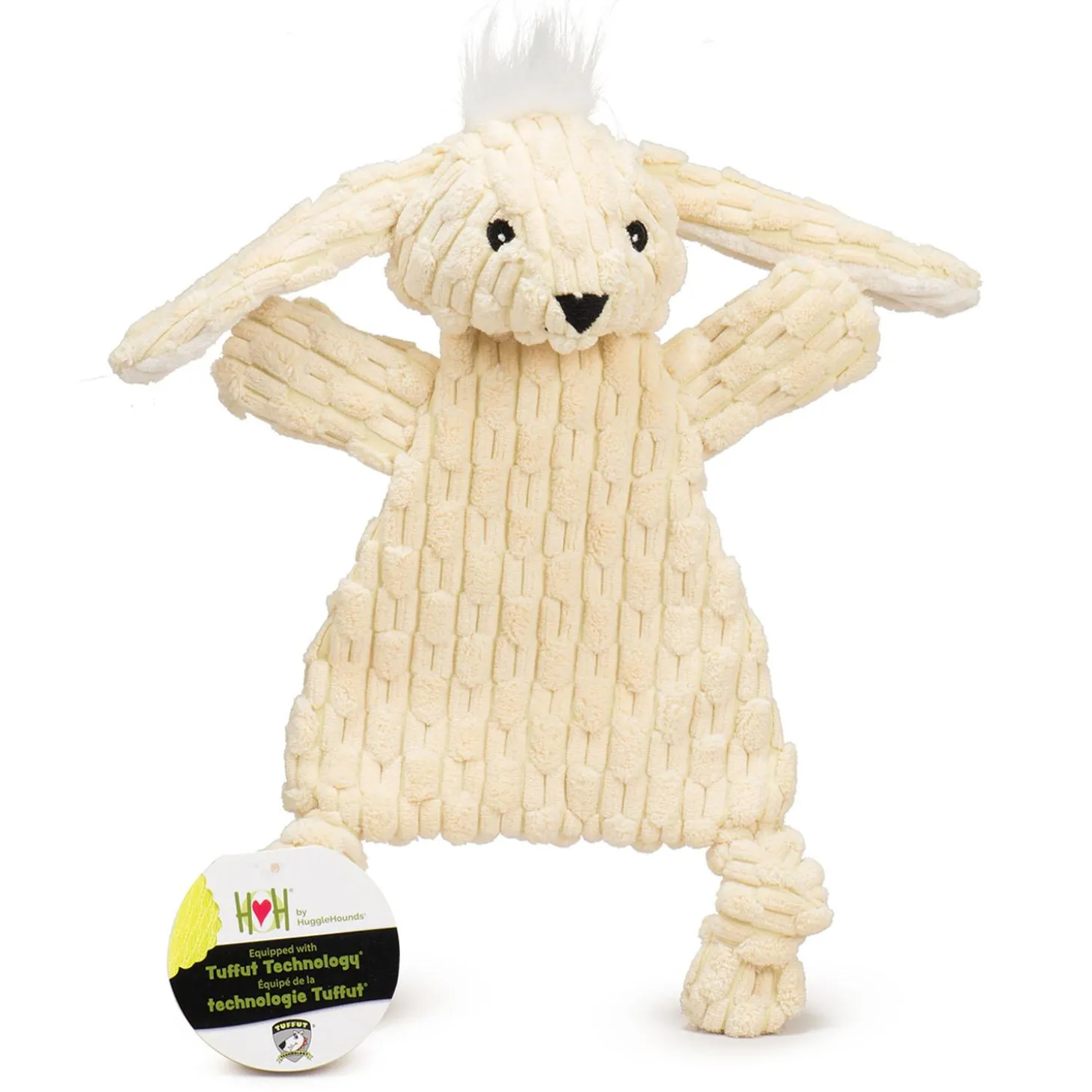 HuggleFlatties Bobbi Bunny Dog Toy