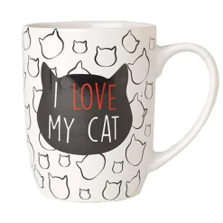 I Love My Cat Mug - White